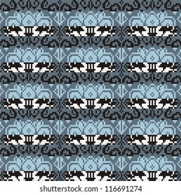 Ornamental pattern for knitting and embroidery