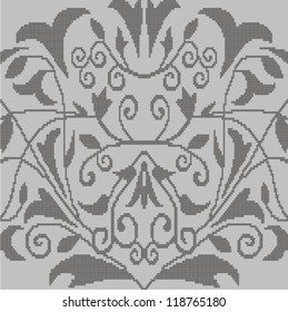 Ornamental pattern for knitting and embroidery