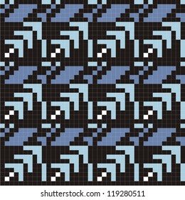 Ornamental pattern for knitting and embroidery.