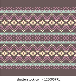 Ornamental pattern for knitting and embroidery