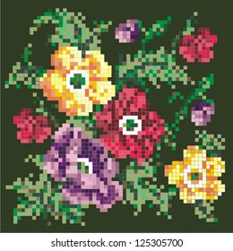 Ornamental pattern for knitting and embroidery