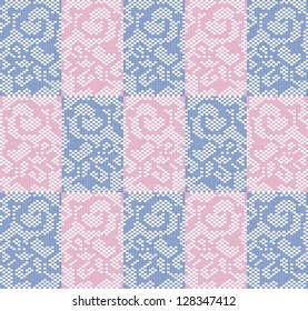 Ornamental pattern for knitting and embroidery