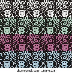 Ornamental pattern for knitting and embroidery 