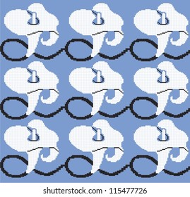 Ornamental pattern for knitting and embroidery (calla lily flowers)
