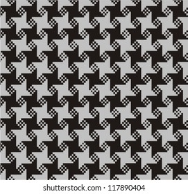 Ornamental pattern for knitting and embroidery (goose foot)