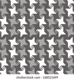 Ornamental pattern for knitting and embroidery, goose foot. Vector illustration.  
