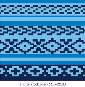 Ornamental pattern for knitting and embroidery. Vector illustration.