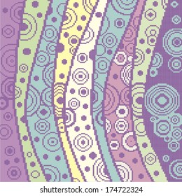 Ornamental pattern for knitting and embroidery. Vector illustration. 