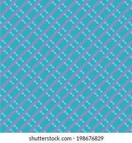 Ornamental pattern for knitting and embroidery. Vector illustration.