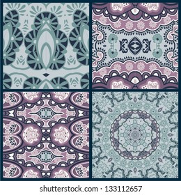 Ornamental pattern lace for paisley (set)