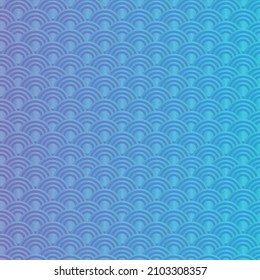 patrón ornamental como círculos aislados en un fondo azul