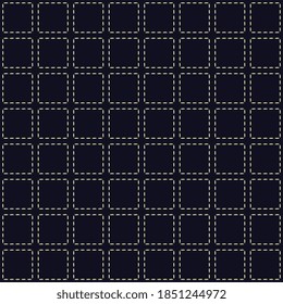 Ornamental pattern modern manly fabric design abstract doodle geo texture. Navy blue continuous background. Creative textile swatch, ladies dress, man shirt, bandana, silk scarf all over print block.