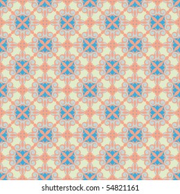 ornamental pattern, pastel, vector illustration
