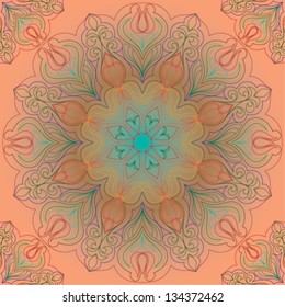 Ornamental pattern round