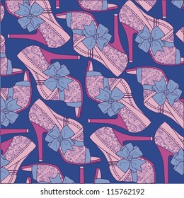 Ornamental pattern (Shoes-lace). Vector illustration.