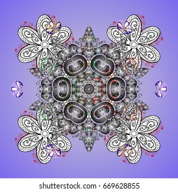 Ornamental pattern with snowflakes. Blow snow texture pattern on background. Winter mood background. Abstract snowstorm with snowflakes. Windstorm. Winter background. Winter weather.