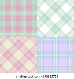 Ornamental pattern tartan can be used for wallpaper, pattern fills, web page background,surface textures. Vector illustration.