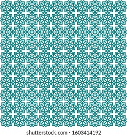 Ornamental pattern. Traditional Arabic seamless decoration.