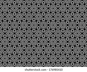 Ornamental pattern. Traditional Arabic seamless ornament.