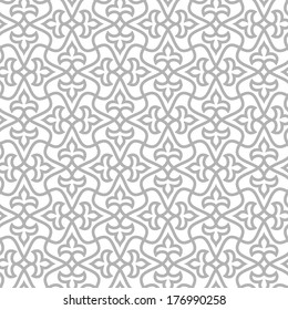Ornamental pattern. Traditional Arabic seamless ornament.