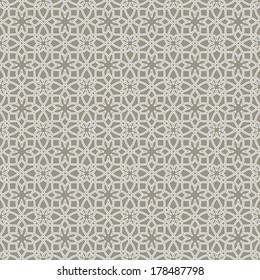 Ornamental pattern. Traditional Arabic seamless ornament.