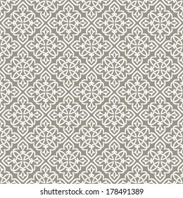 Ornamental pattern. Traditional Arabic seamless ornament.