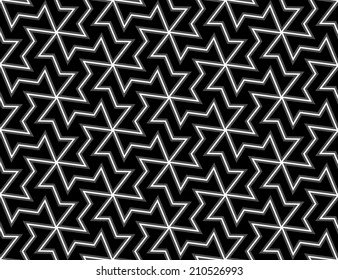 Ornamental pattern. Traditional Arabic seamless ornament.