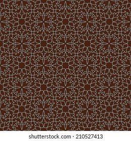 Ornamental pattern. Traditional Arabic seamless ornament.