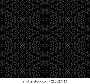 Ornamental pattern. Traditional Arabic seamless ornament.