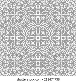 Ornamental pattern. Traditional Arabic seamless ornament.