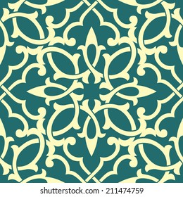 Ornamental pattern. Traditional Arabic seamless ornament.