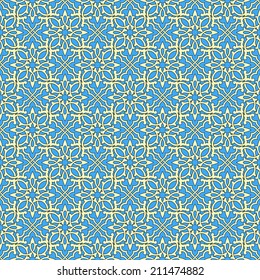 Ornamental pattern. Traditional Arabic seamless ornament.