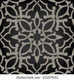 Ornamental pattern. Traditional Arabic seamless ornament.