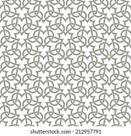 Ornamental pattern. Traditional Arabic seamless ornament.