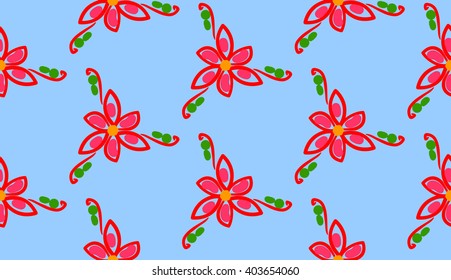 Ornamental pattern. Traditional Arabic seamless ornament.