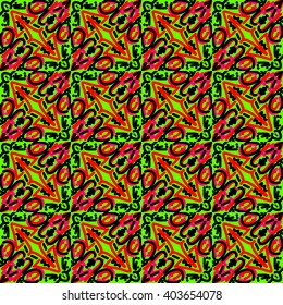 Ornamental pattern. Traditional Arabic seamless ornament.