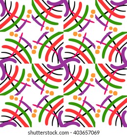 Ornamental pattern. Traditional Arabic seamless ornament.