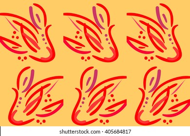 Ornamental pattern. Traditional Arabic seamless ornament.