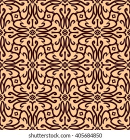 Ornamental pattern. Traditional Arabic seamless ornament.