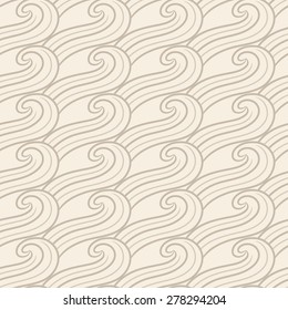 Ornamental pattern wave. Seamless pattern can be used for wallpaper, textures