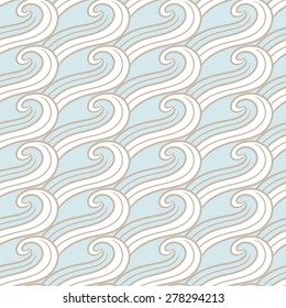 Ornamental pattern wave. Seamless pattern can be used for wallpaper, textures