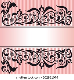 Ornamental pink background