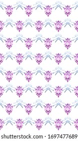 Ornamental print pattern. Decorative texture for surface design. Filigree vector ornament.