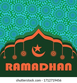Ornamental Ramadan vector illustration graphic. Very suitable and good for use for content about Ramadan