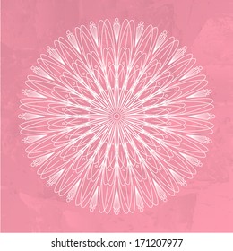 Ornamental round abstract pattern