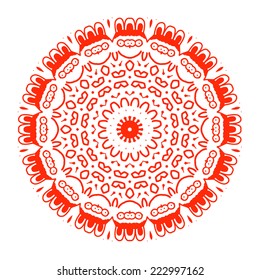 Ornamental round, background, color ornament, mandala