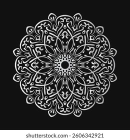ornamental round decoration, mandala design