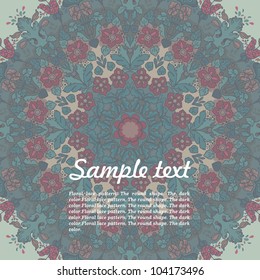 Ornamental round floral lace pattern. kaleidoscopic floral pattern, mandala.