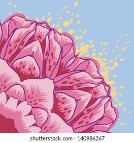 Ornamental round floral pattern.