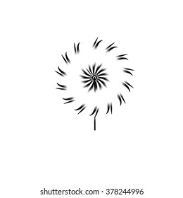 Ornamental round floral pattern